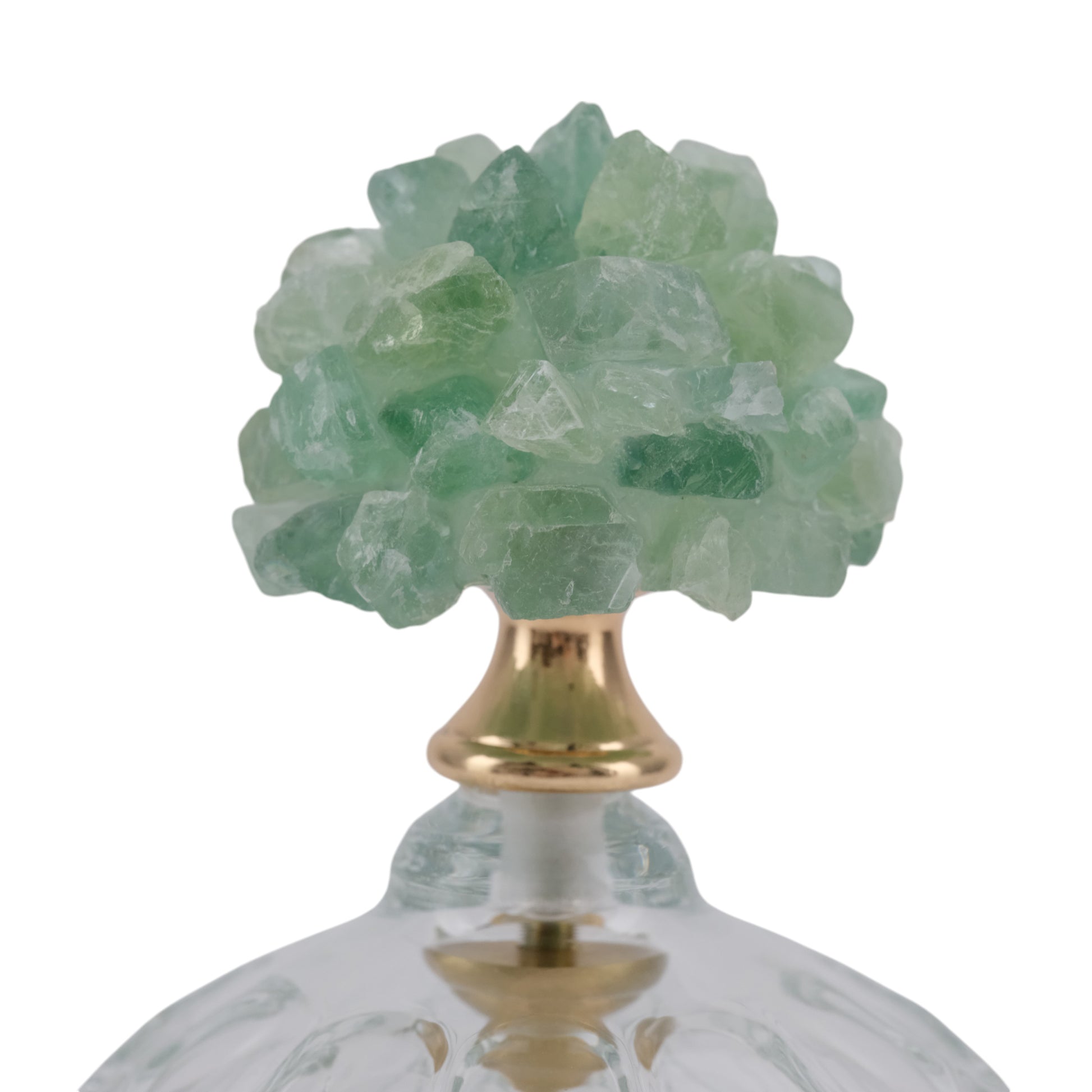 برطمان زجاجي بحجر أخضر لانسلوت Lancelot Green Stone Glass Jar