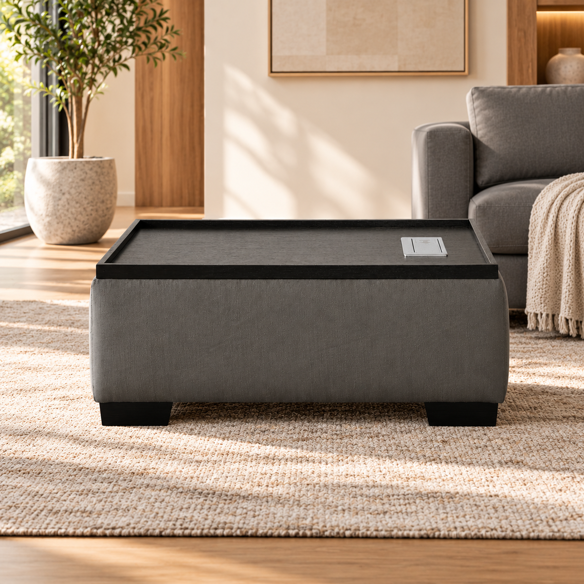 Scott Dark Grey Wooden Table