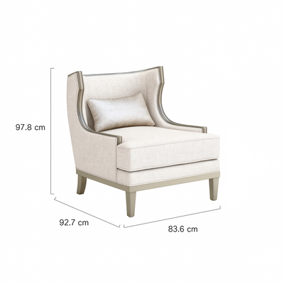 Heritage Beige 1 Seater Chair