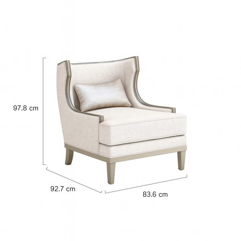 Heritage Beige 1 Seater Chair