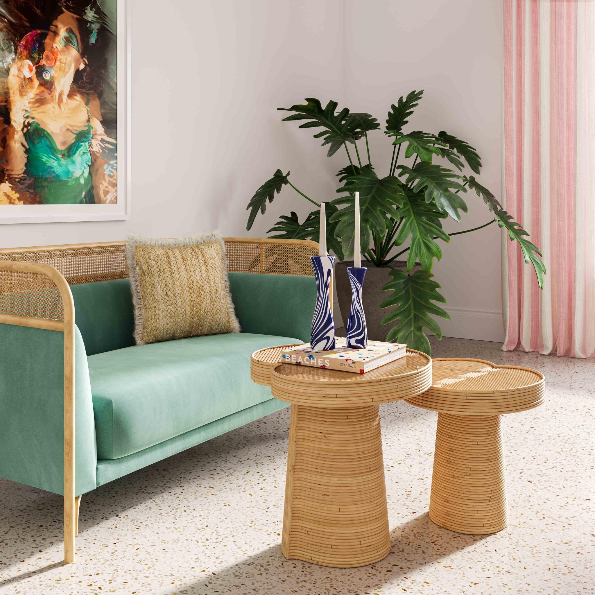 Felicia Short Lilypad Side Table End Tables| TOV