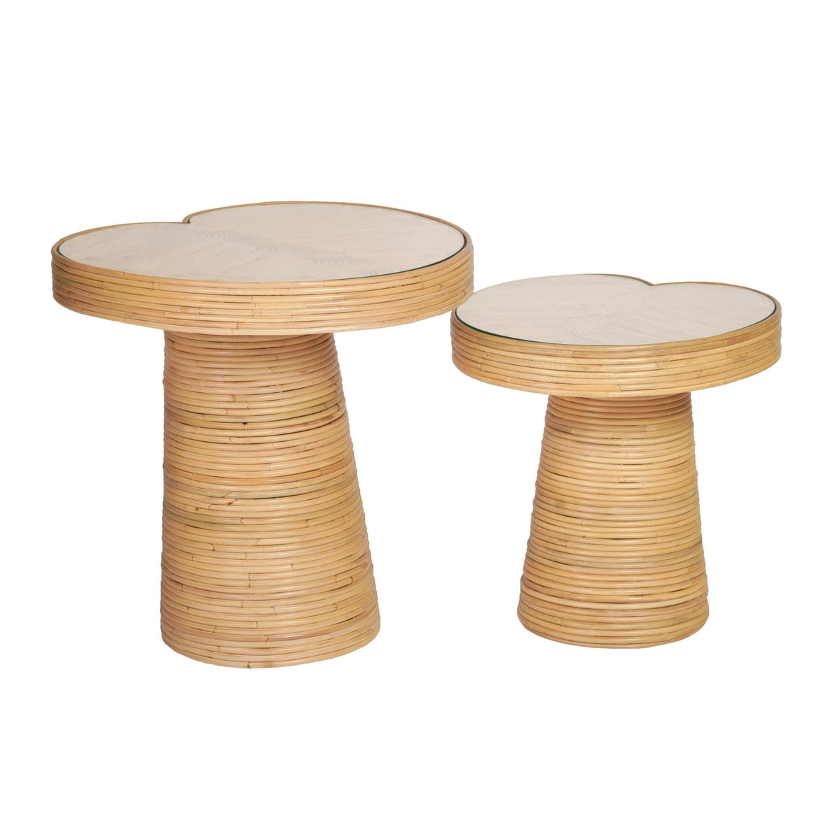 Felicia Tall Lilypad Side Table End Tables| TOV