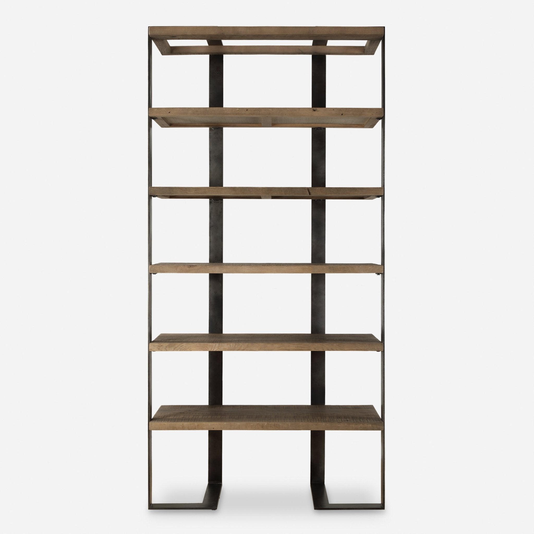 Felix Reclaimed Oak Etagere Table Decors| Uttermost