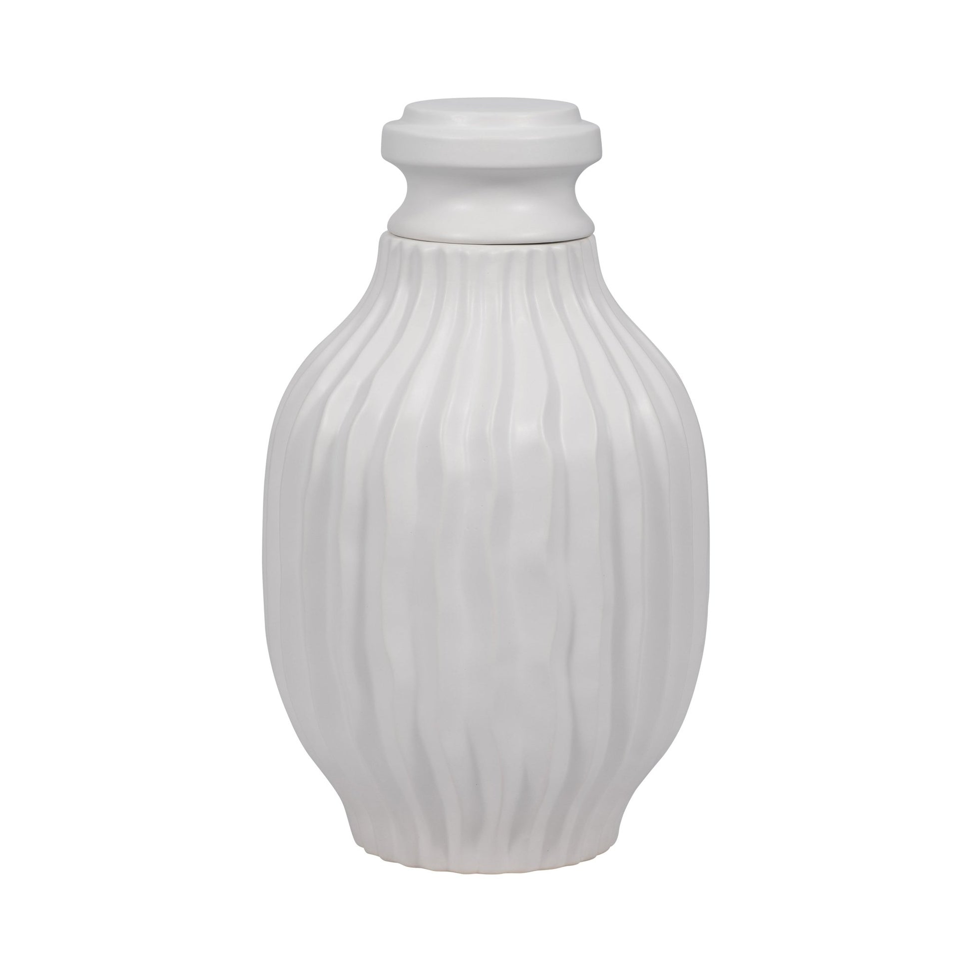 FENTON CERAMIC LIDDED JAR Vases and Jars| Sagebrook Home