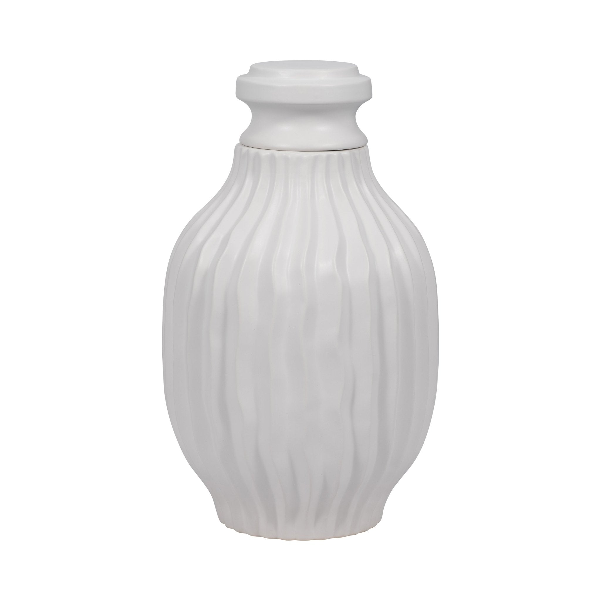FENTON CERAMIC LIDDED JAR Vases and Jars| Sagebrook Home