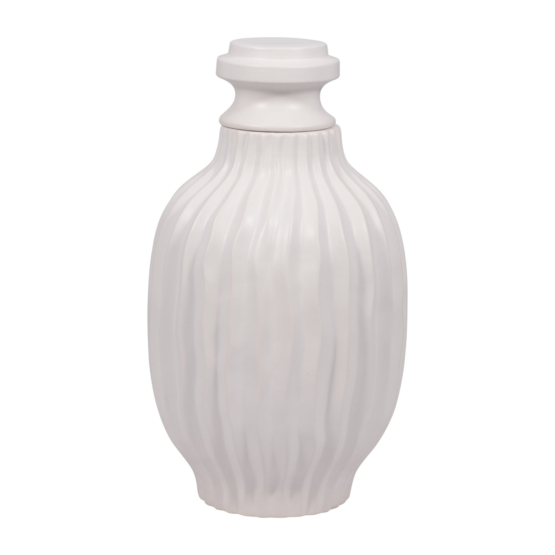 FENTON CERAMIC LIDDED JAR Vases and Jars| Sagebrook Home