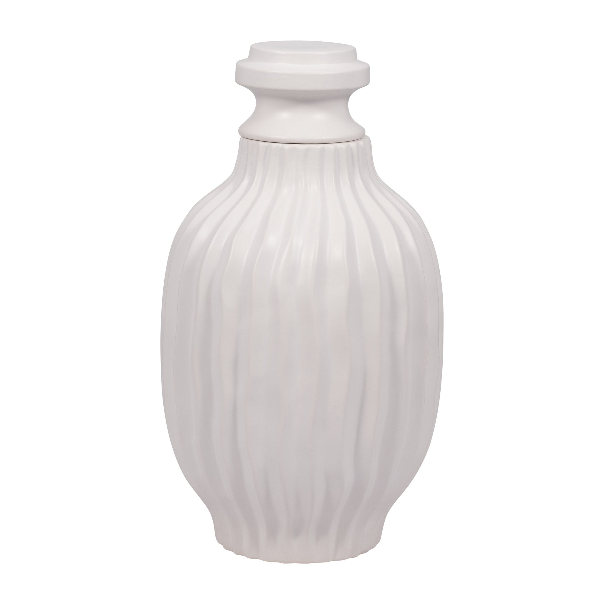 FENTON CERAMIC LIDDED JAR Vases and Jars| Sagebrook Home