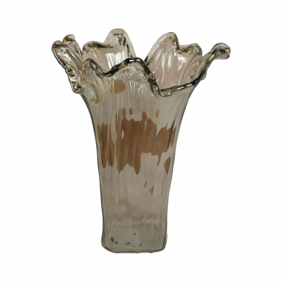 19" Fiastra Wide Italian Art Glass Vase Vases and Jars| Sagebrook Home