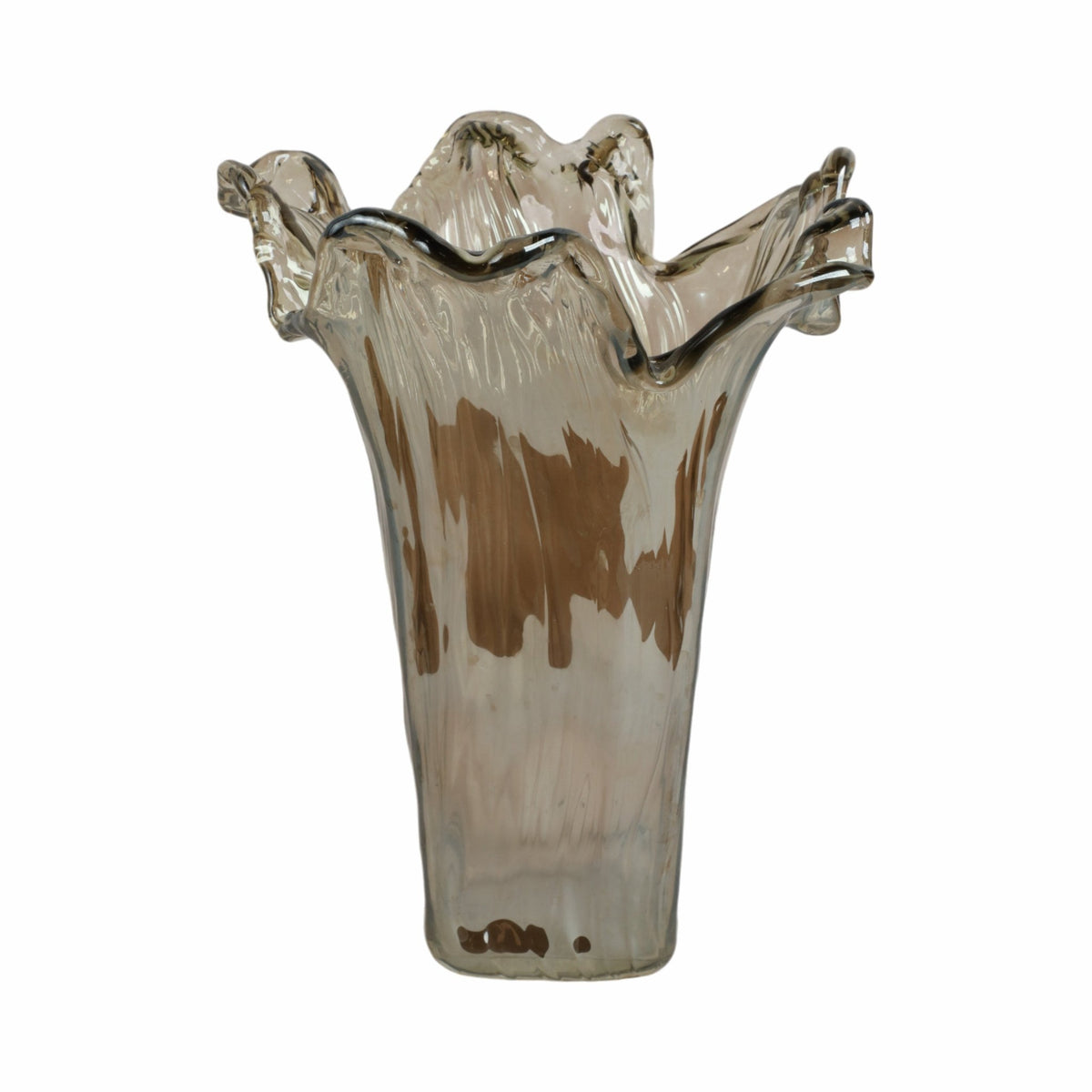 19" Fiastra Wide Italian Art Glass Vase Vases and Jars| Sagebrook Home