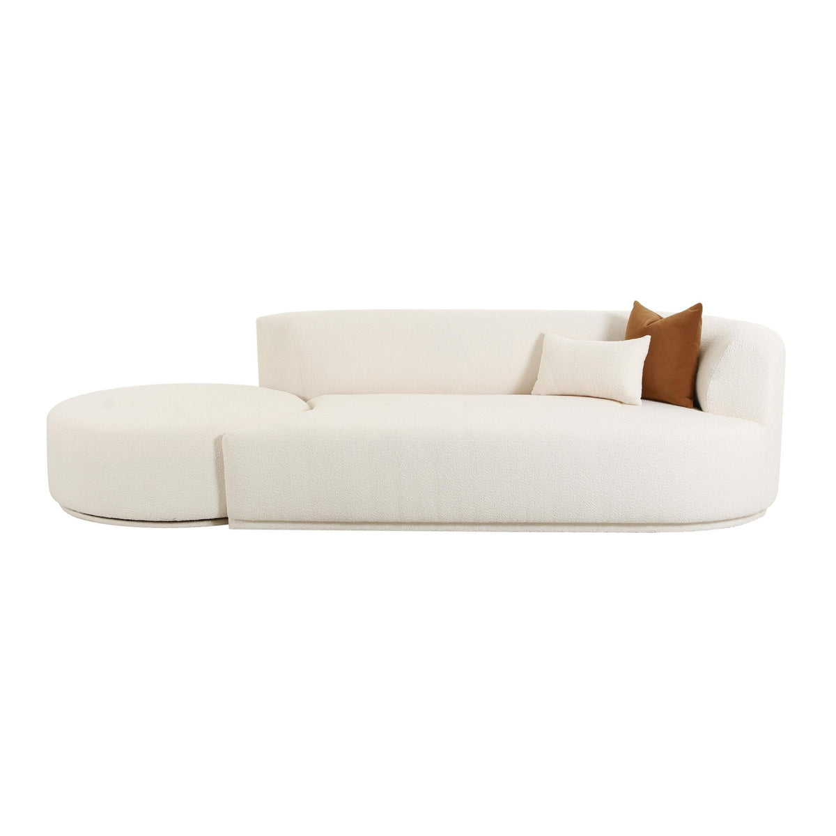 Fickle Cream Boucle 2-Piece Chaise Modular RAF Sofa Sofas & Loveseats| TOV