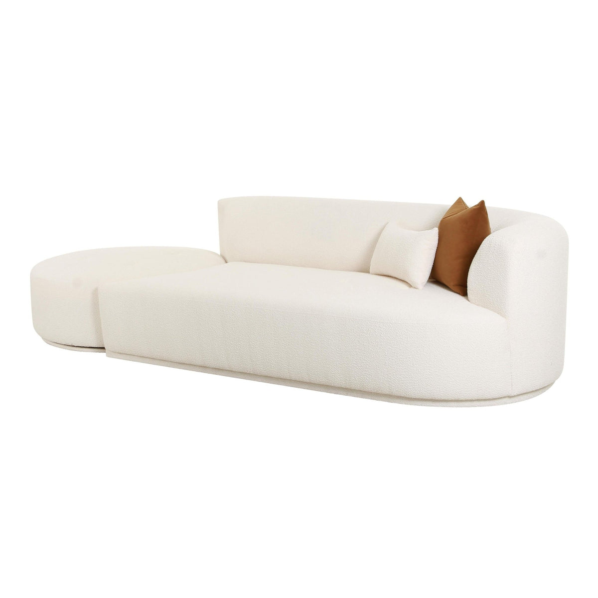 Fickle Cream Boucle 2-Piece Chaise Modular RAF Sofa Sofas & Loveseats| TOV