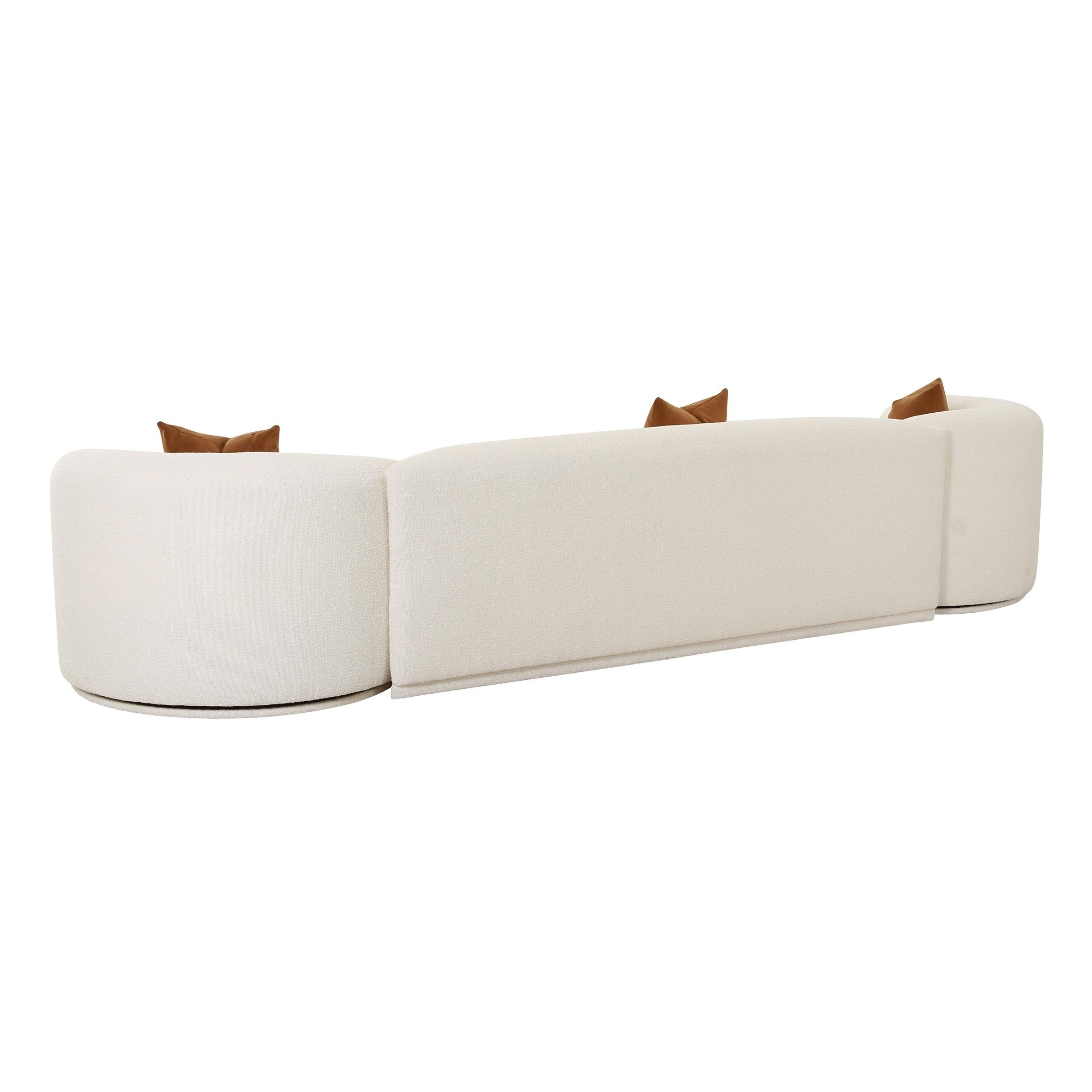Fickle Cream Boucle 3-Piece Modular Sofa Sofas & Loveseats| TOV
