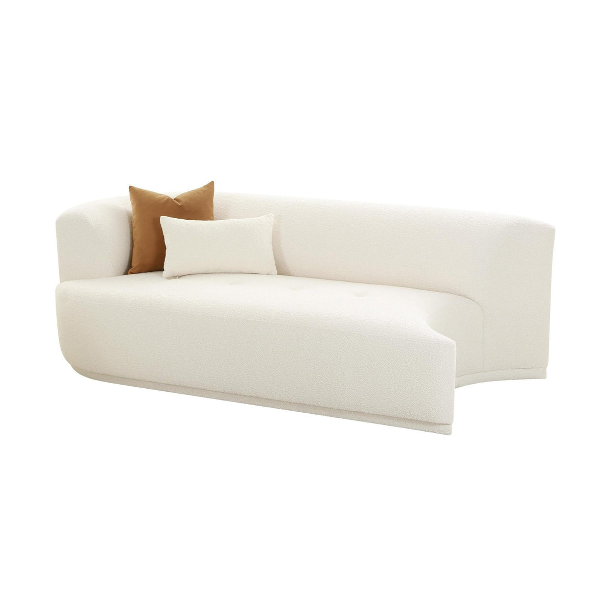 Fickle Cream Boucle Modular LAF Loveseat Sofas & Loveseats| TOV