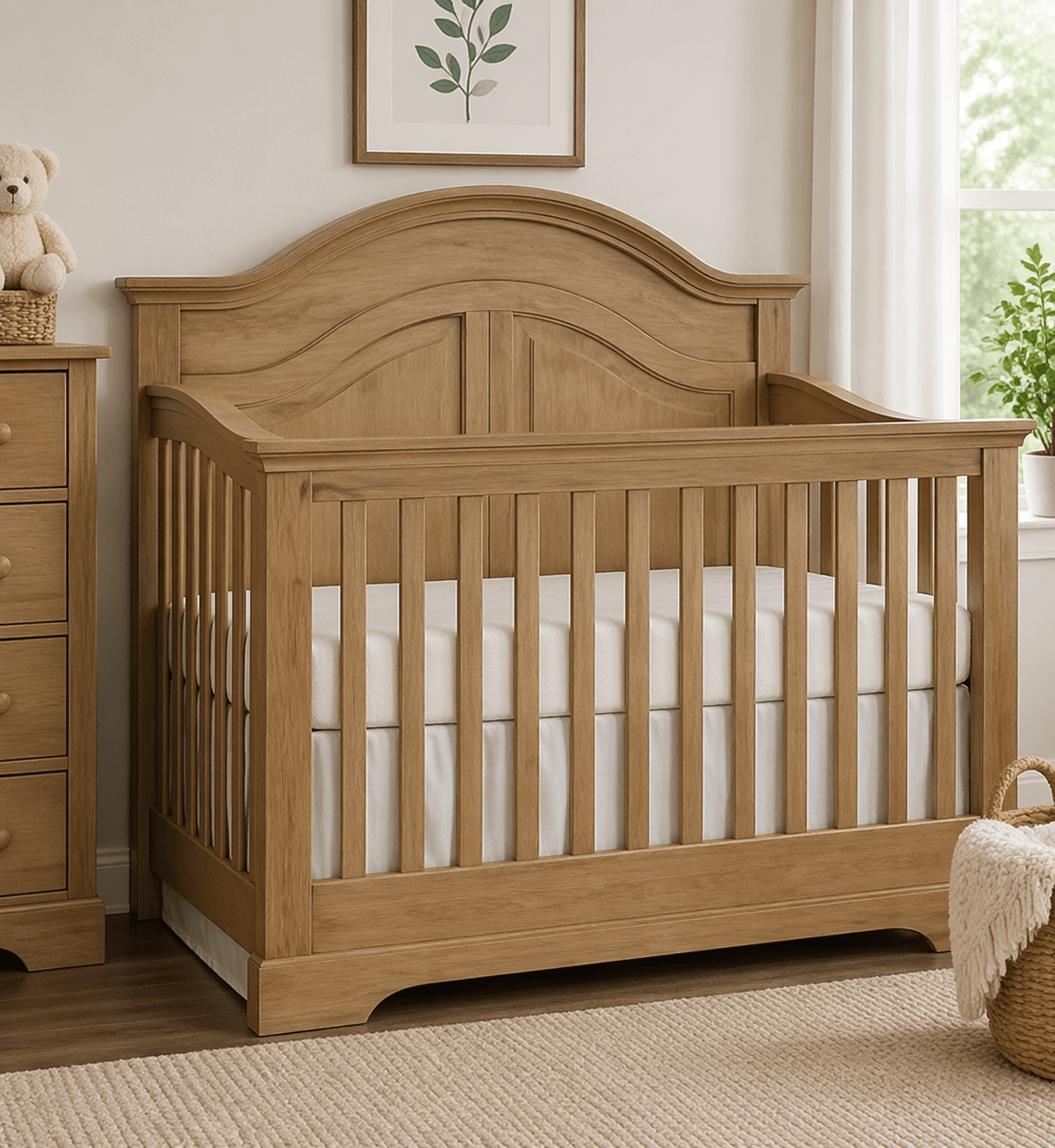 Fillmore Curved Panel Conversion Crib Beds| Roots Furniture