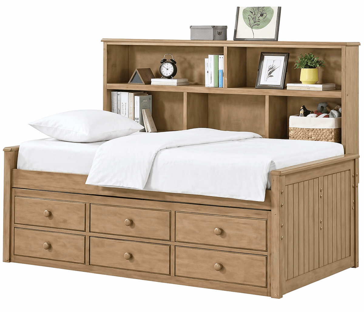 Fillmore Full Sideway Bed w/ 6 Drawer Storage Cabinets & Chests| Roots Furniture