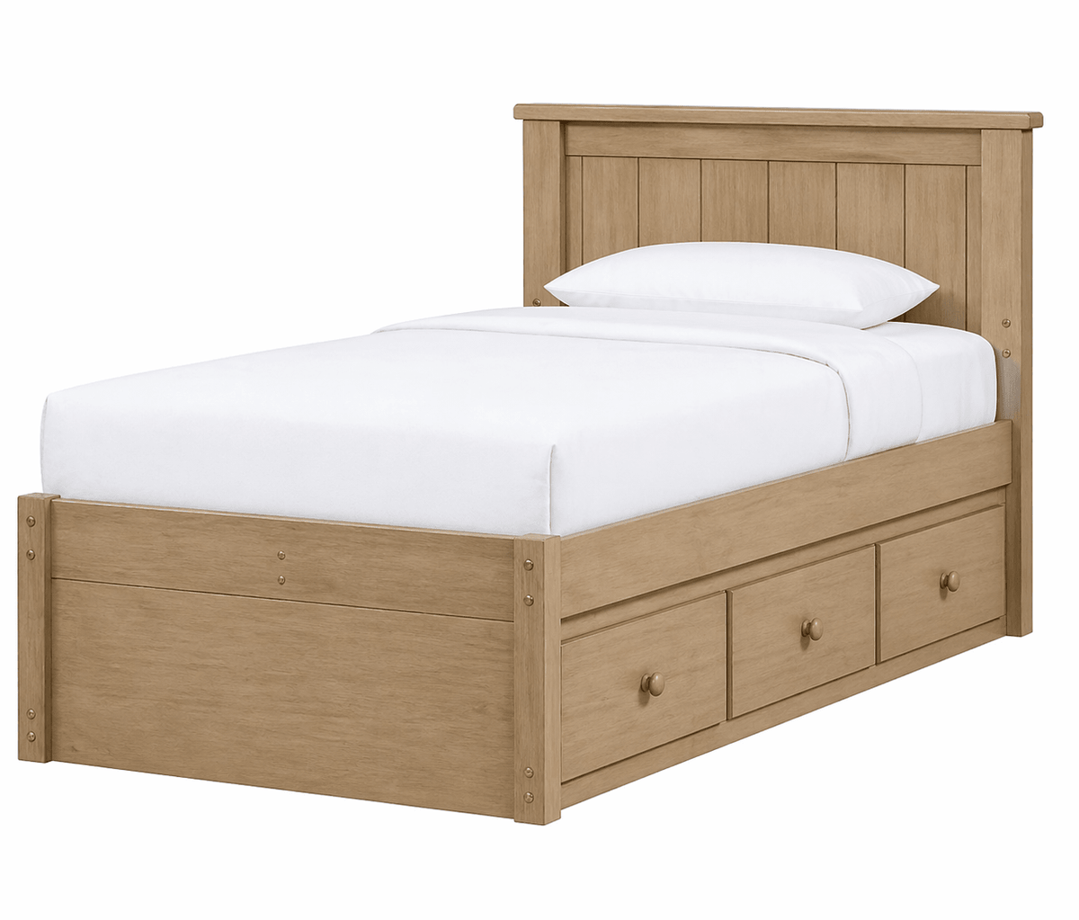 Fillmore Full Single Bed w/ 3 Drawer Storage Cabinets & Chests| Roots Furniture