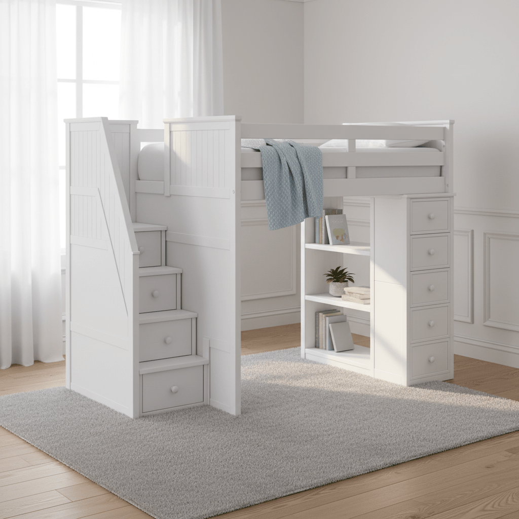 Fillmore Stair Full Loft Beds| Roots Furniture