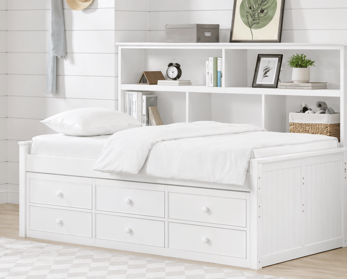 Fillmore Twin Sideway Bed w/ 6 Drawer Storage Cabinets & Chests| Roots Furniture