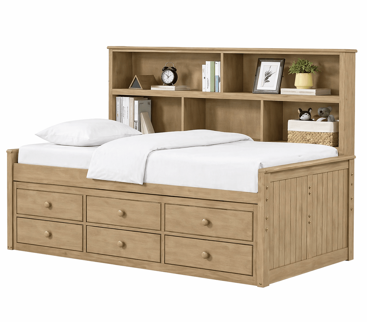 Fillmore Twin Sideway Bed w/ 6 Drawer Storage Cabinets & Chests| Roots Furniture