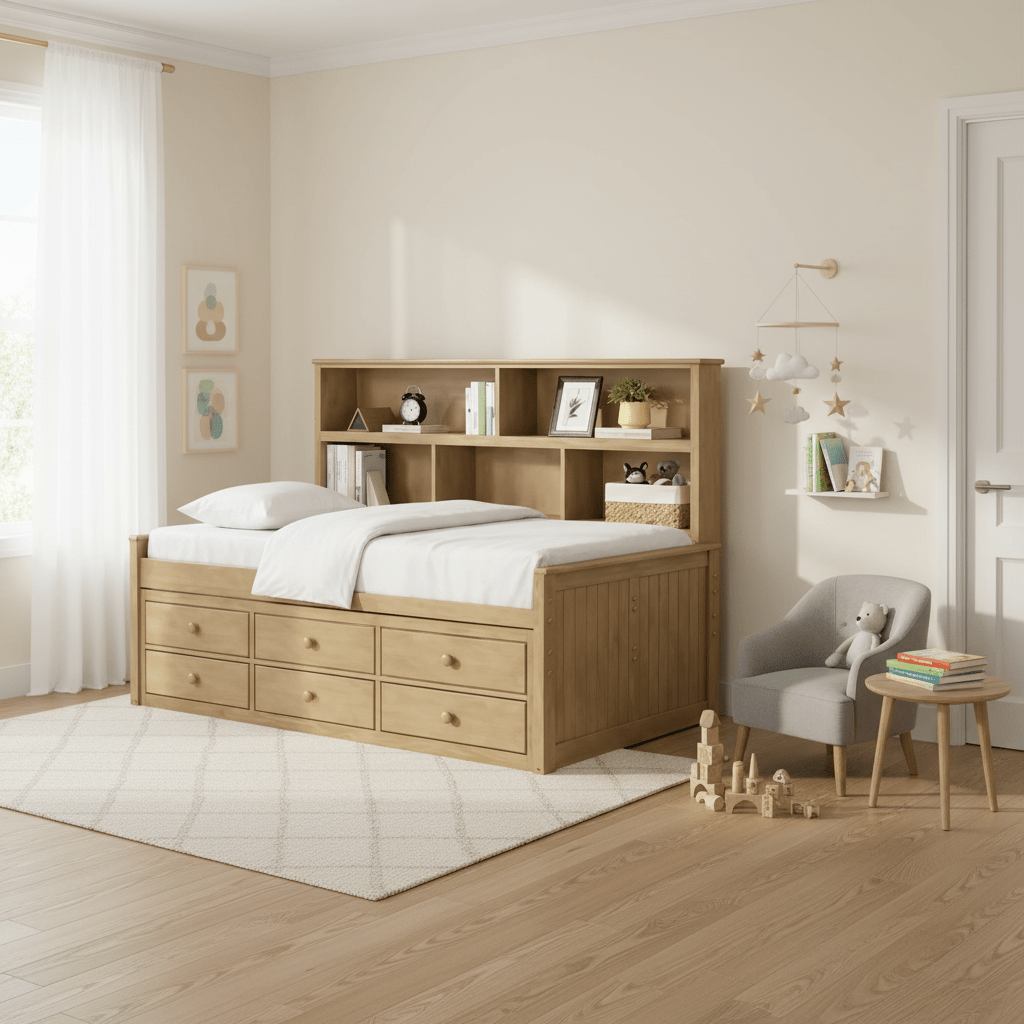 Fillmore Twin Sideway Bed w/ 6 Drawer Storage Cabinets & Chests| Roots Furniture