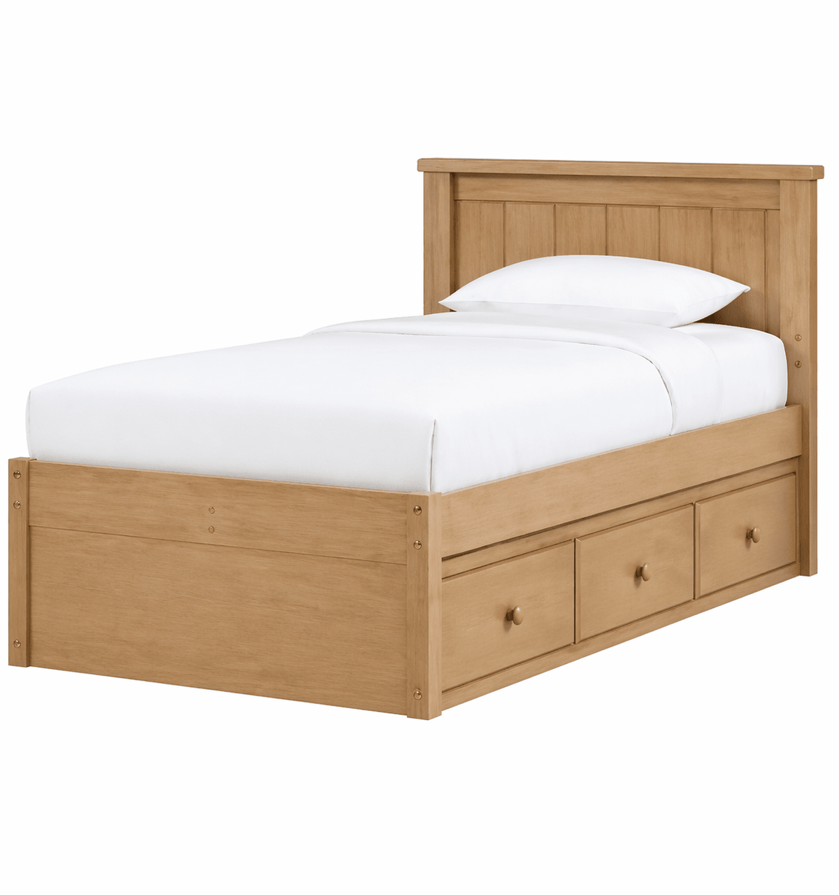 Fillmore Twin Single Bed w/ 3 Drawer Storage Cabinets & Chests| Roots Furniture