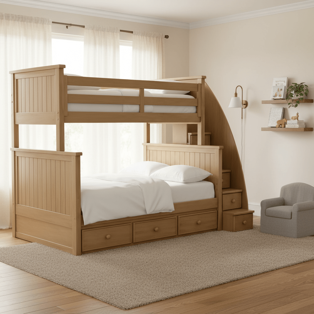 Fillmore Twin/Full Bunk Bed w/Trundle Beds| Roots Furniture