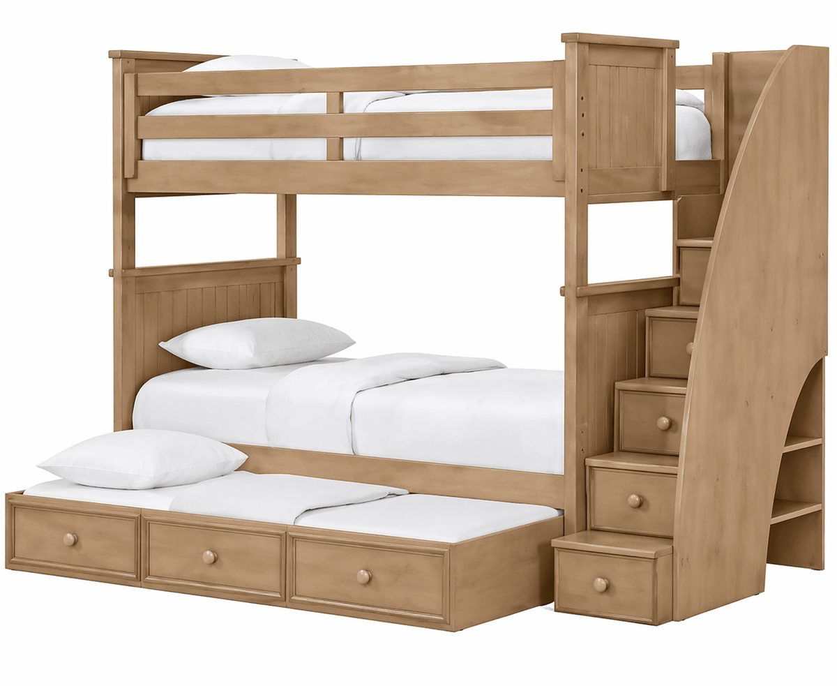 Fillmore Twin/Twin Bunk Bed w/Trundle Beds| Roots Furniture