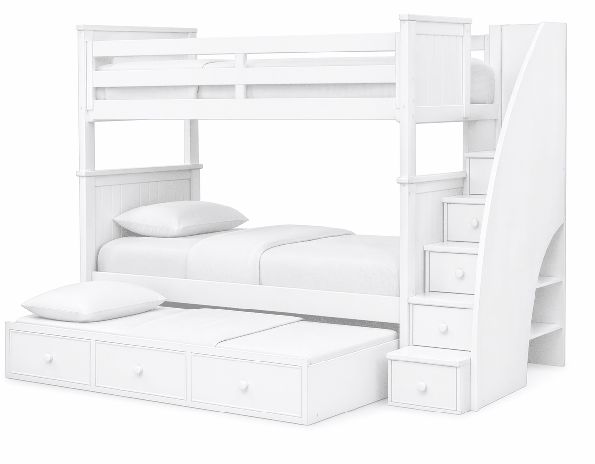 Fillmore Twin/Twin Bunk Bed w/Trundle Beds| Roots Furniture