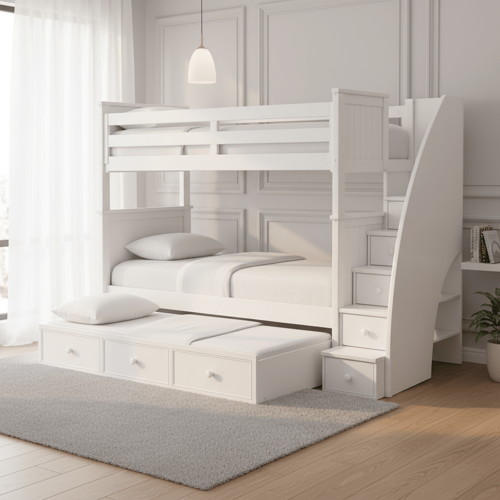 Fillmore Twin/Twin Bunk Bed w/Trundle Beds| Roots Furniture