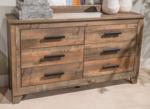 Finaria Six Drawer Dresser - Al Rugaib Furniture