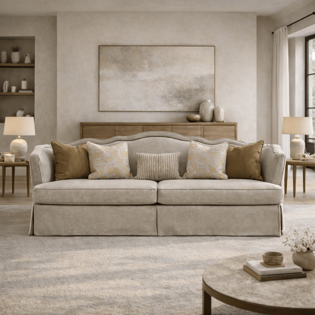 Finest Beige 4 Seater Sofa (278cm) Sofas & Loveseats| AlRugaib Furniture