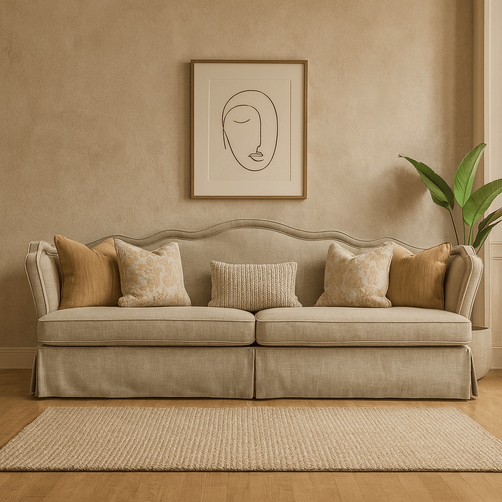 Finest Beige 4 Seater Sofa (278cm) Sofas & Loveseats| AlRugaib Furniture