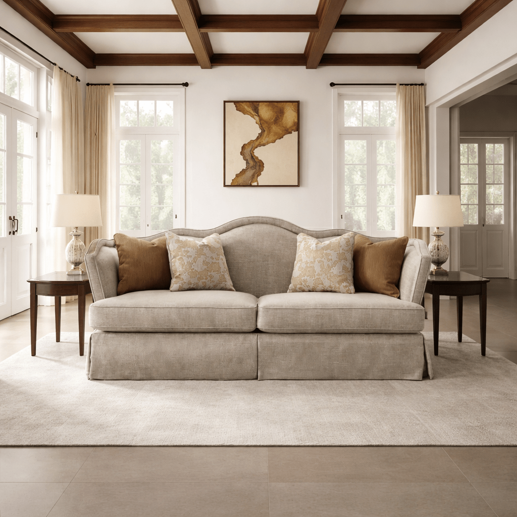Finest Beige Sofa (228cm) Sofas & Loveseats| AlRugaib Furniture