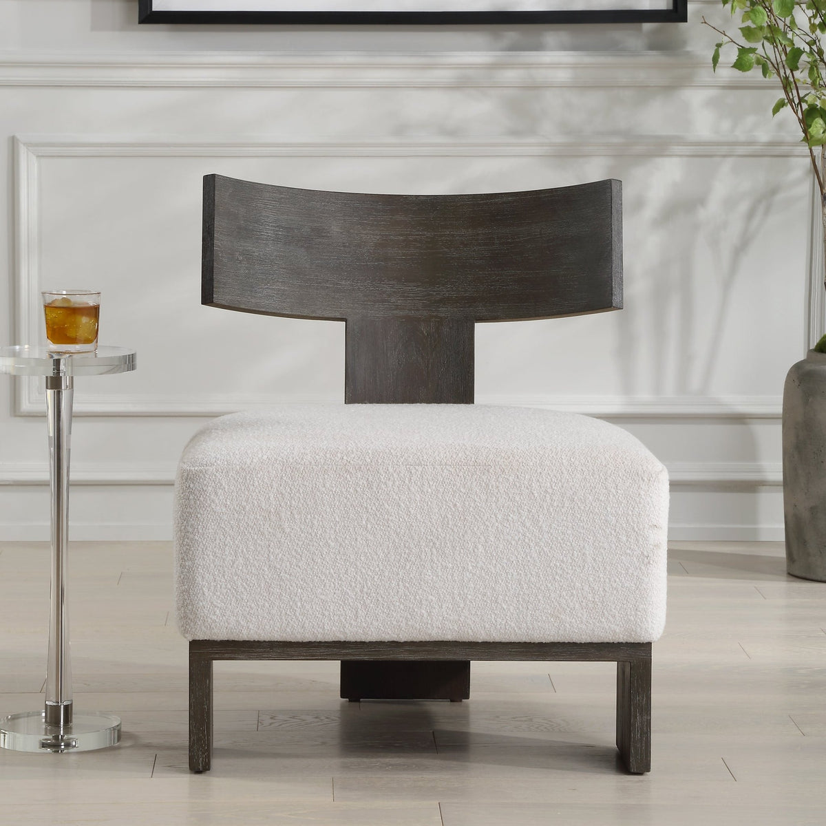 Finlay Dark Walnut Accent Chair Chairs| Uttermost