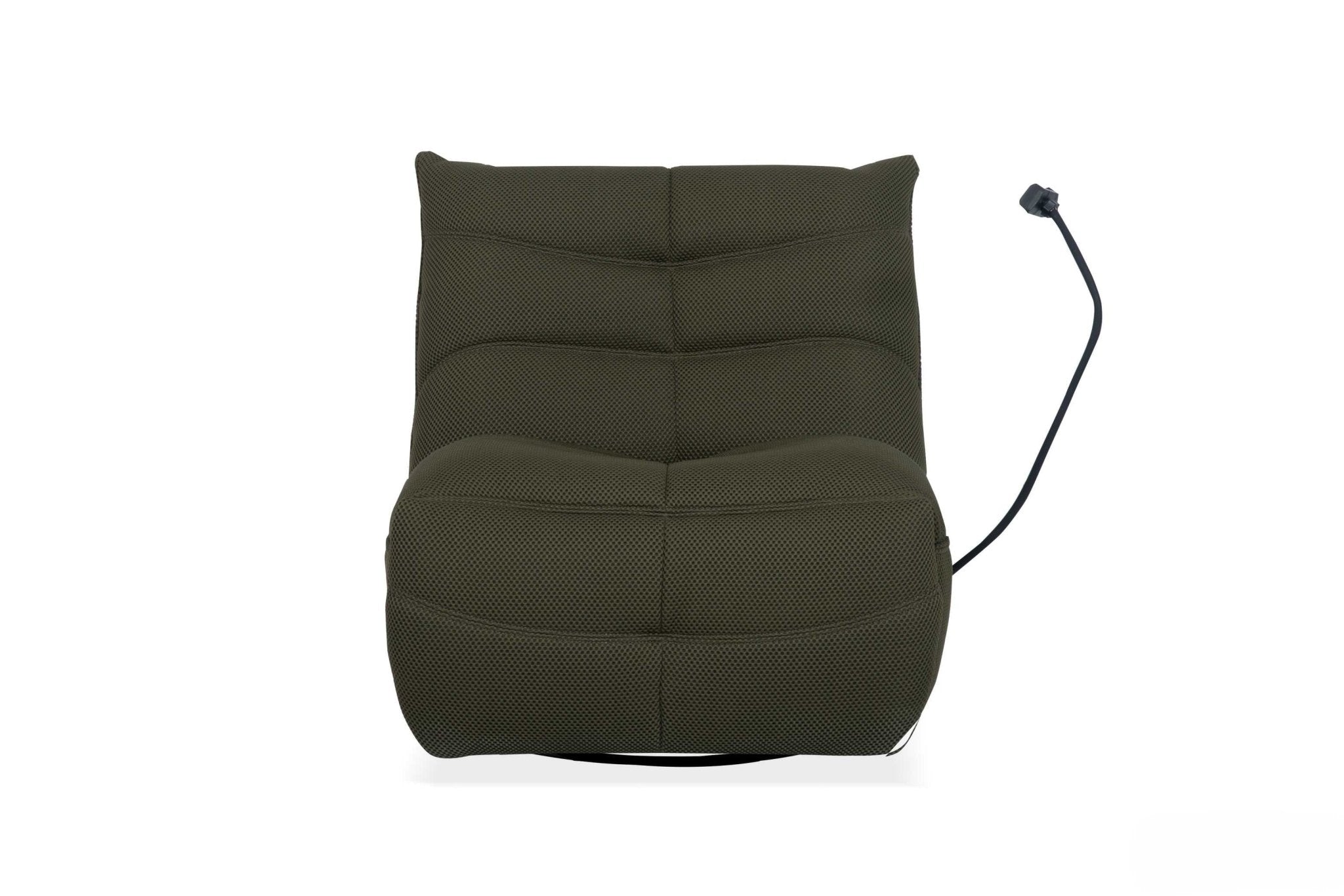 Finn Army green Swivel Power Recliner Recliners| Roots Furniture
