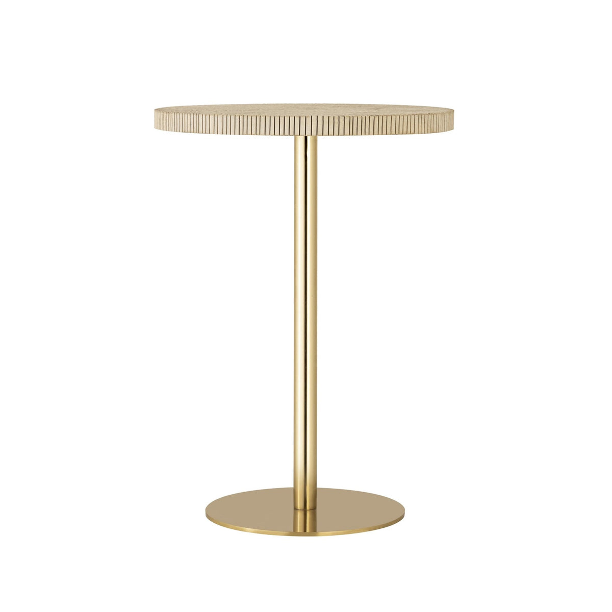 Fiona Gold Stone Side Table End Tables| TOV