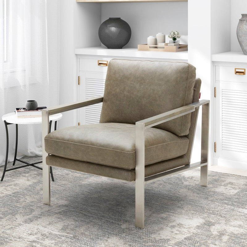Fiona Grey Arm Chair - Al Rugaib Furniture