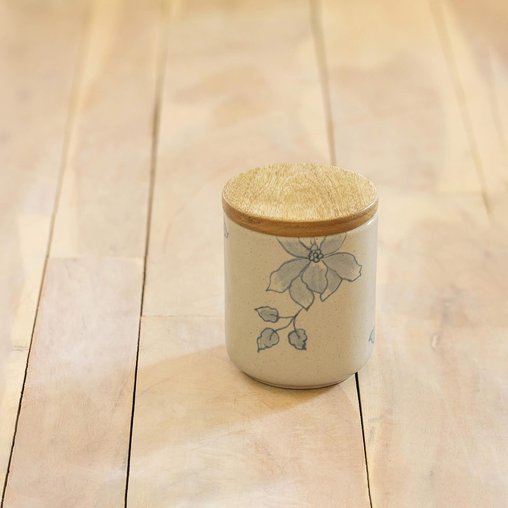 Fiore Ceramic Jar Small Bottles & Containers| Roots Furniture