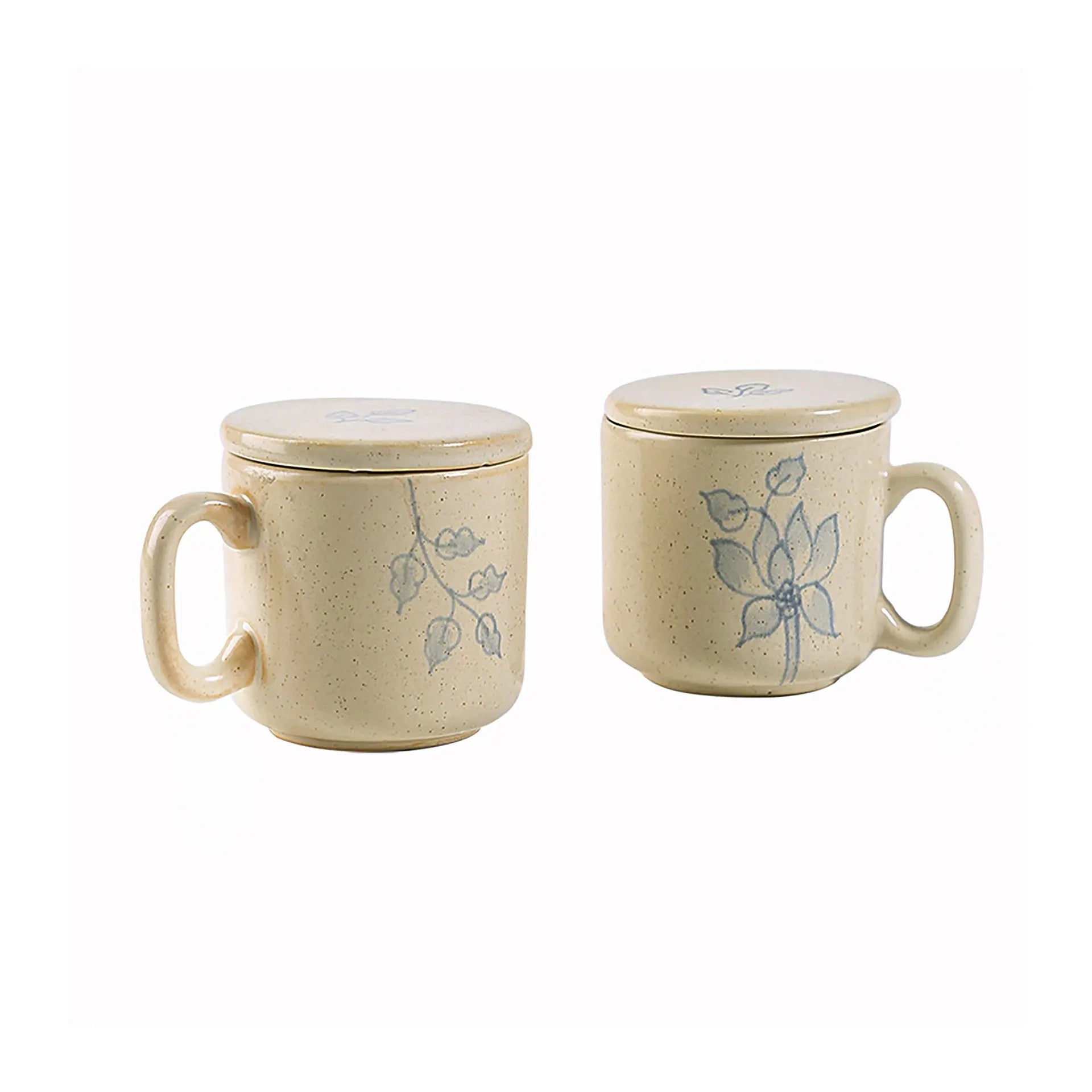 Fiore Ceramic Mug Set of Two with Lid Bottles & Containers| Roots Furniture