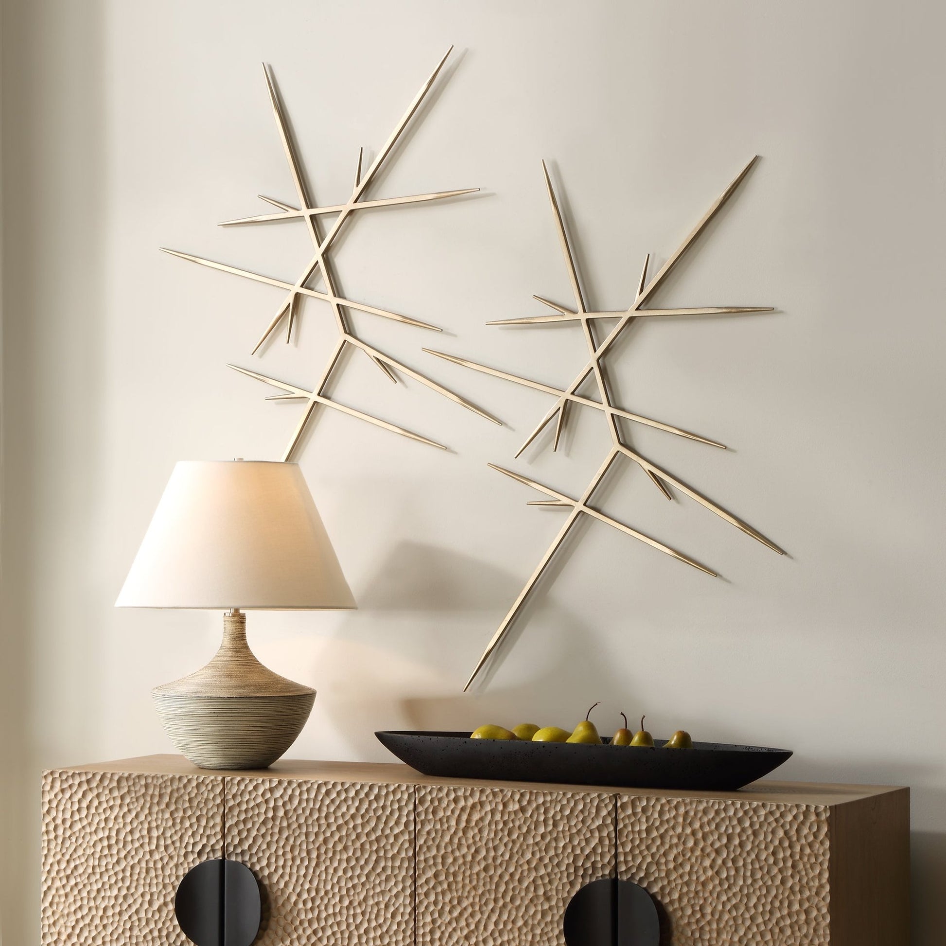 Fireworks Silver Wall Decor, S/2 Wall Decors| Uttermost