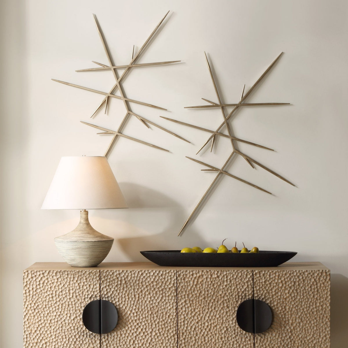 Fireworks Silver Wall Decor, S/2 Wall Decors| Uttermost