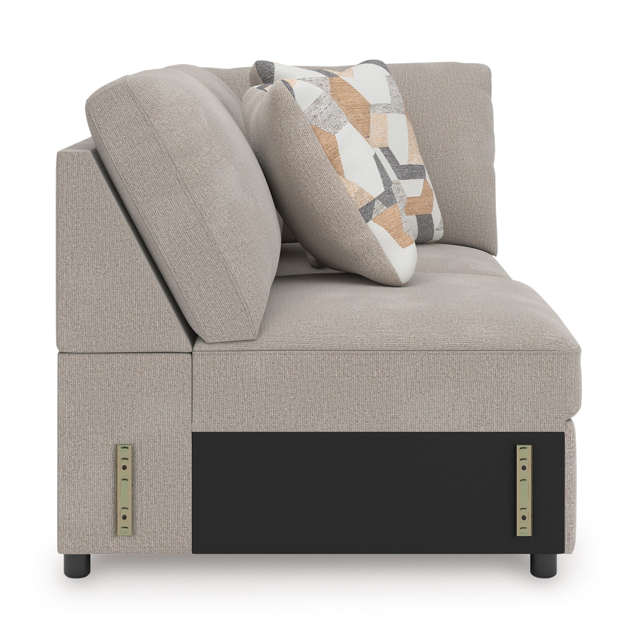 Flaglere  Armless Loveseat with Wedge Sectionals| Ashley Homestore