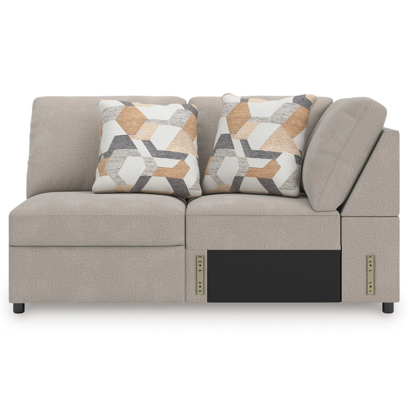 Flaglere  Armless Loveseat with Wedge - Al Rugaib Furniture