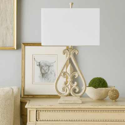 Fleur De Lis Table Lamp - Al Rugaib Furniture