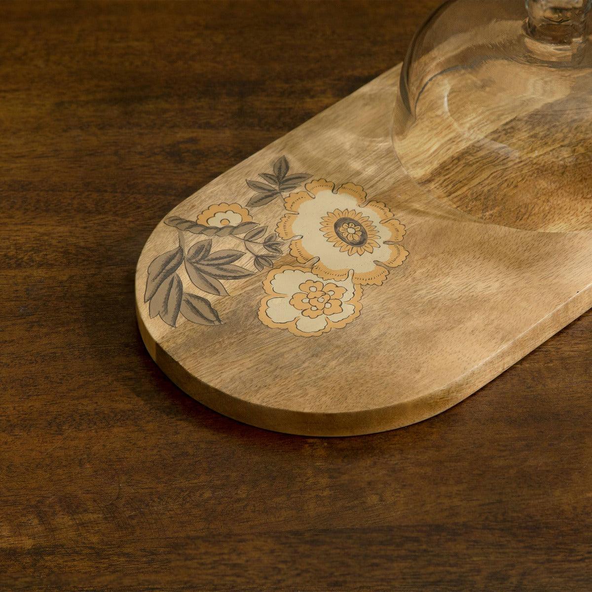 Fleur D’Or Platter with Glass Cloche Tray| Roots Furniture