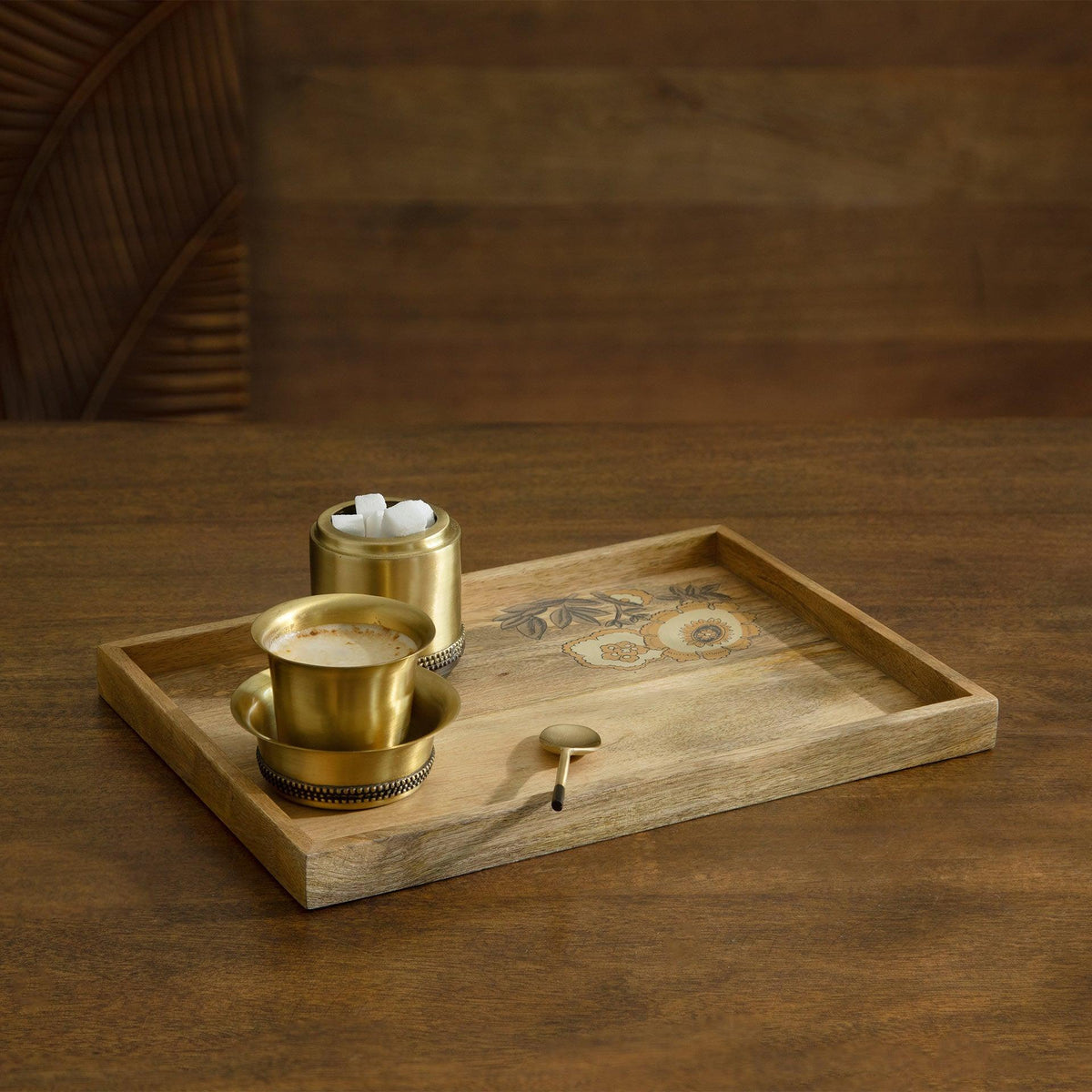 Fleur D'or Rect Tray Tray| Roots Furniture