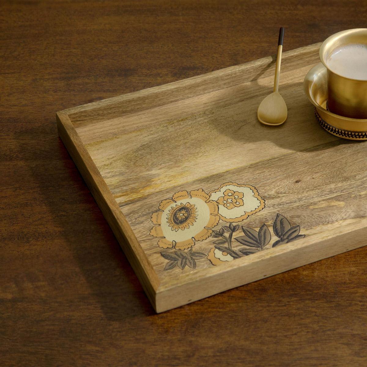 Fleur D'or Rect Tray Tray| Roots Furniture