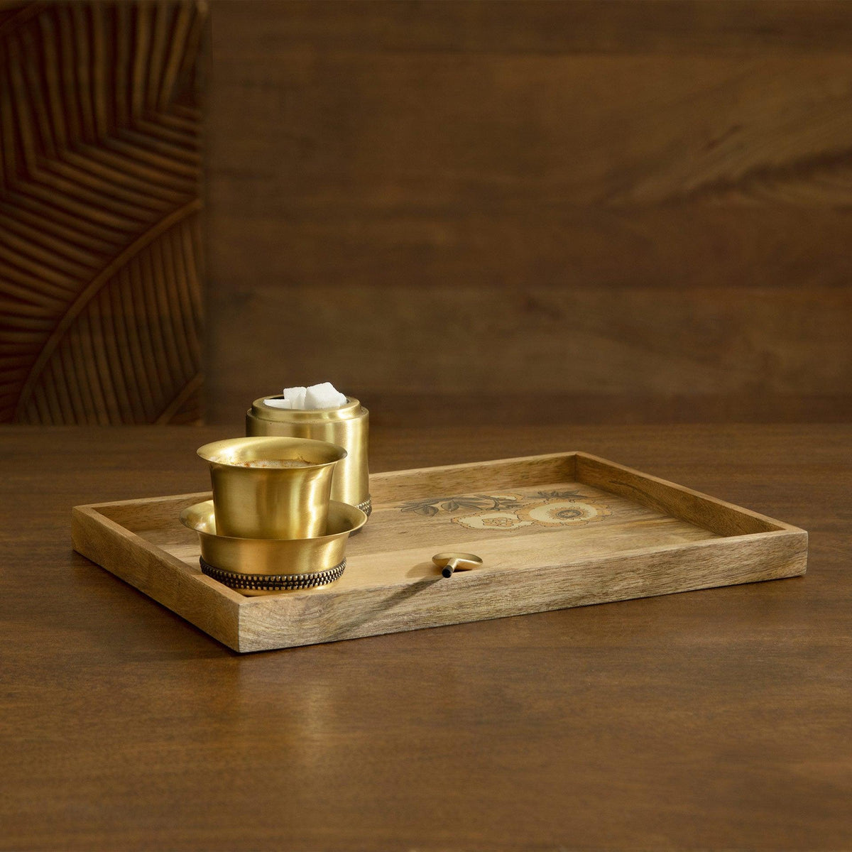 Fleur D'or Rect Tray Tray| Roots Furniture