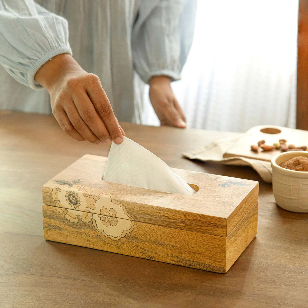 Fleur D'or Tissue Box Table Decors| Roots Furniture