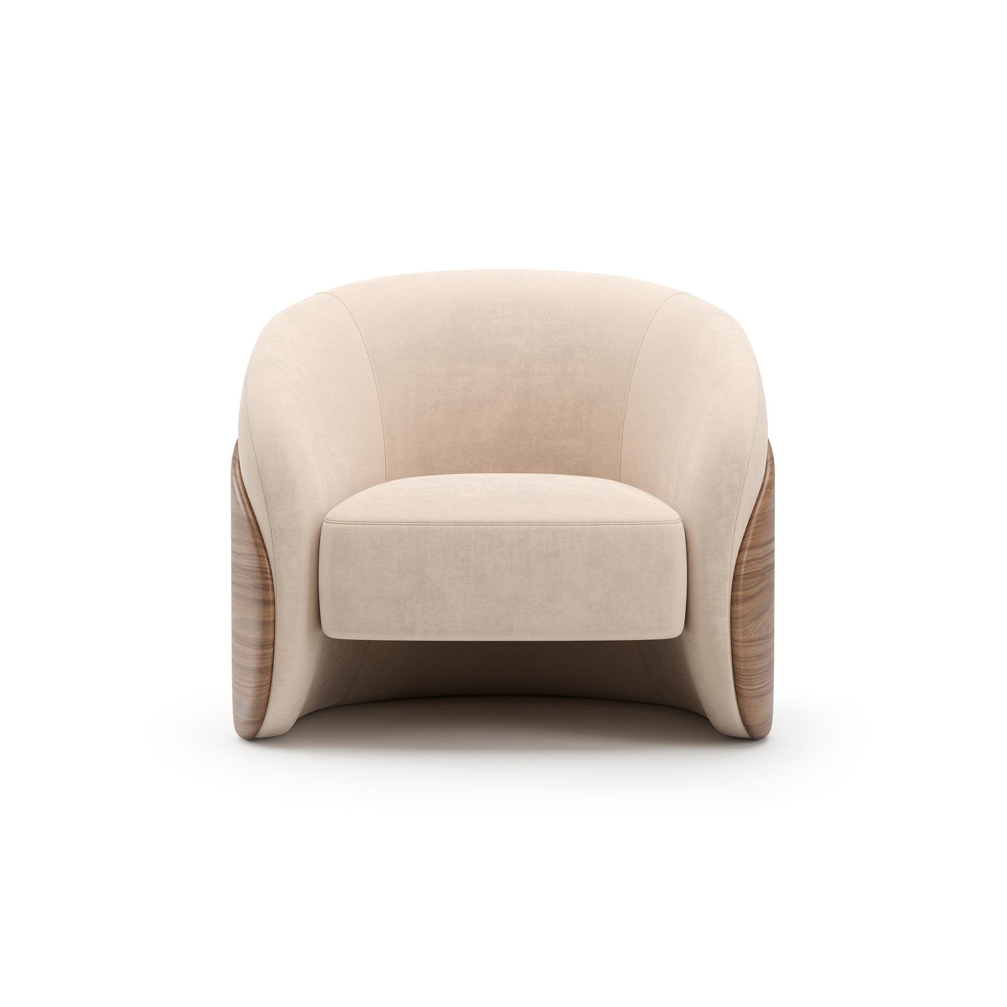 FLEUR WOOD BACK LOUNGE CHAIR Chairs| Caracole